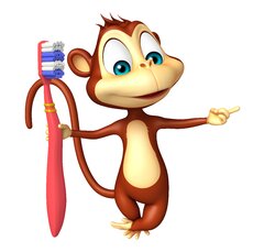 Monkey with brush