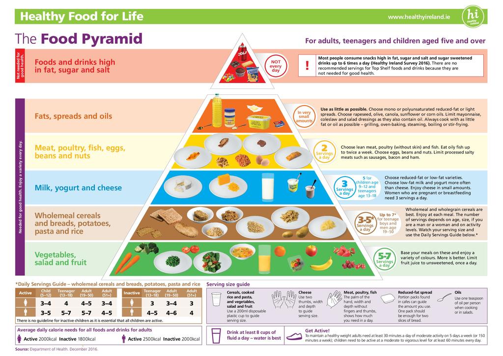 The food pyramid - the secret to eating healthy and losing weight