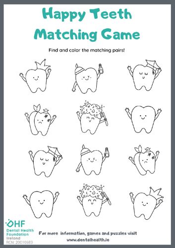 Happy teeth matching game
