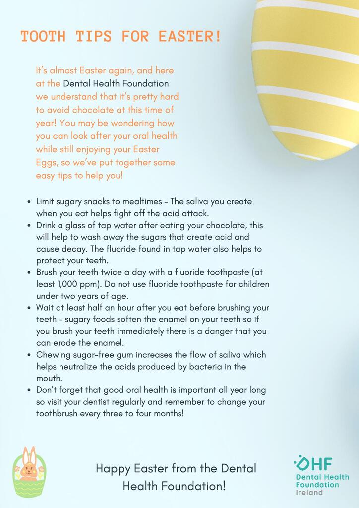 TOOTH TIPS FOR EASTER!