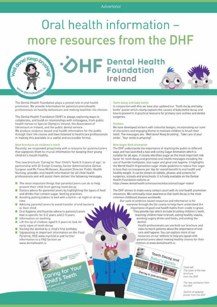 DHF Advertorial IDA Journal Dental Health Foundation