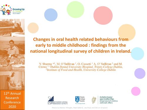 Growing Up in Ireland 2020 Changes in oral health related beahviours in childhood