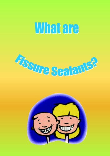 Publication cover - Fissure sealant booklet