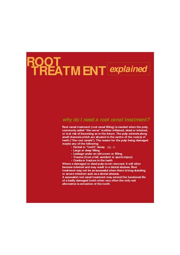 Publication cover - Root Treatment Explained